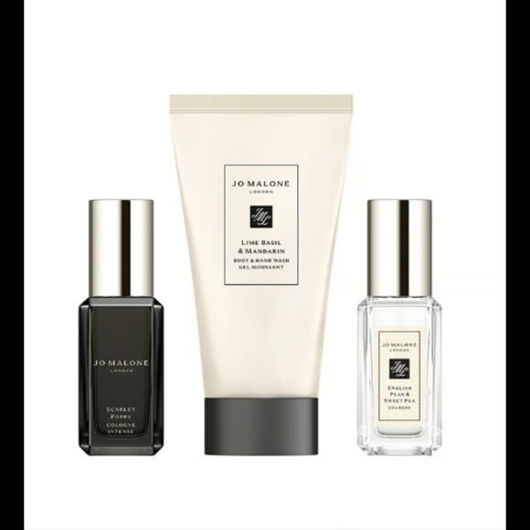 New Jo Malone Wood Sage & Sea Salt + Cypress & Grapevine Cologne + Body Wash SET - Picture 1 of 3